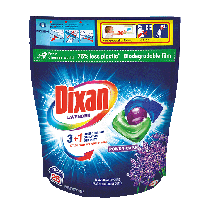 Dixan Power Caps Fresh Lavender 25 wasbeurten