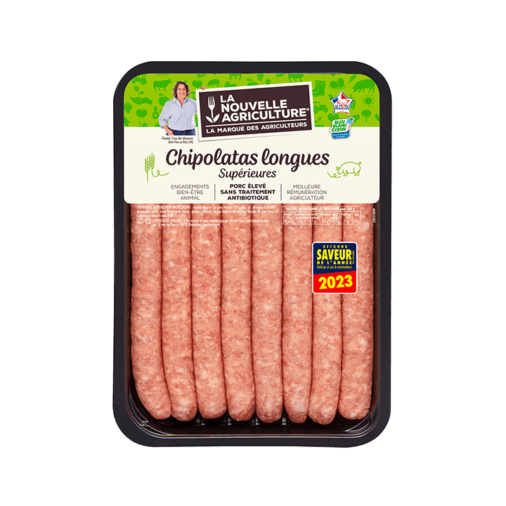 Chipolatas supérieures longues x8 (640g)