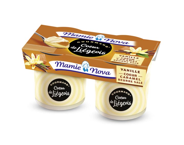 Cœur de Liégeois Vanille cœur caramel beurre salé