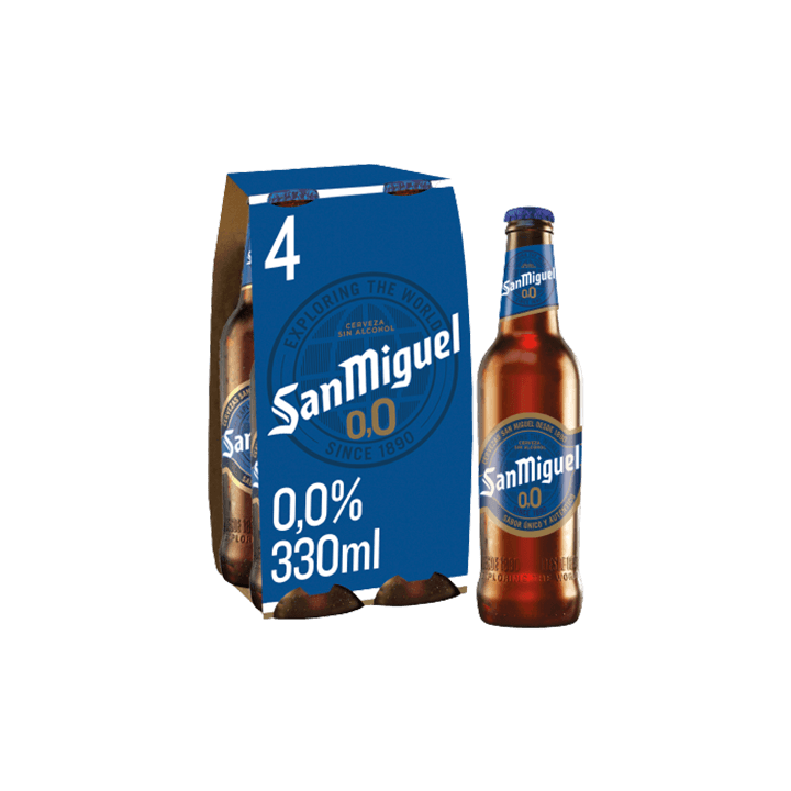 San Miguel 0,0 4x330ml Bottles