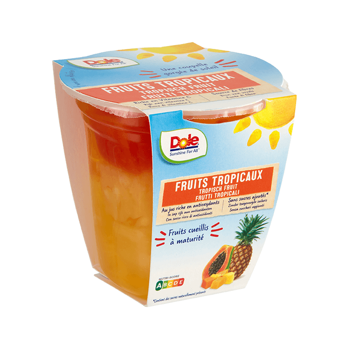 Dole Fruits Tropicaux au jus de fruit 198gr