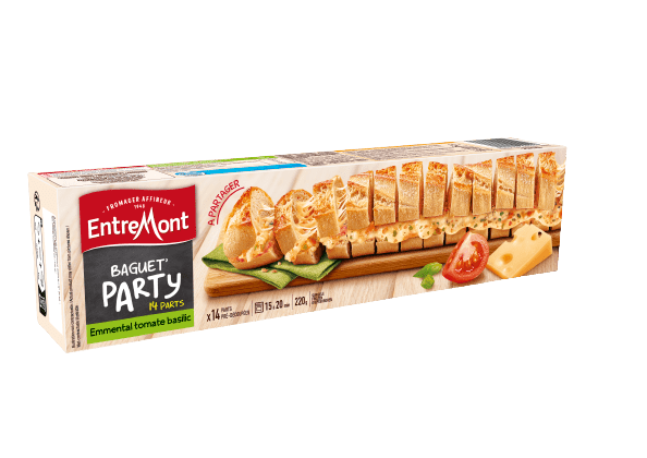Baguet'Party emmental tomate basilic x15