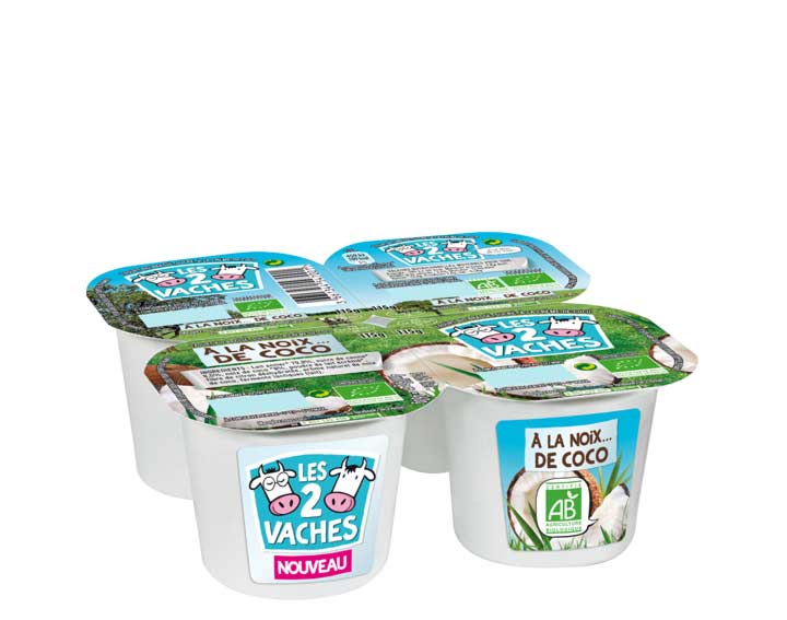 Yaourts brassés bio à la Noix… de Coco x4