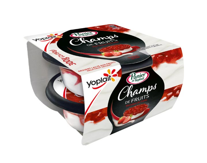 Champs de Fruits Morceaux de fraise