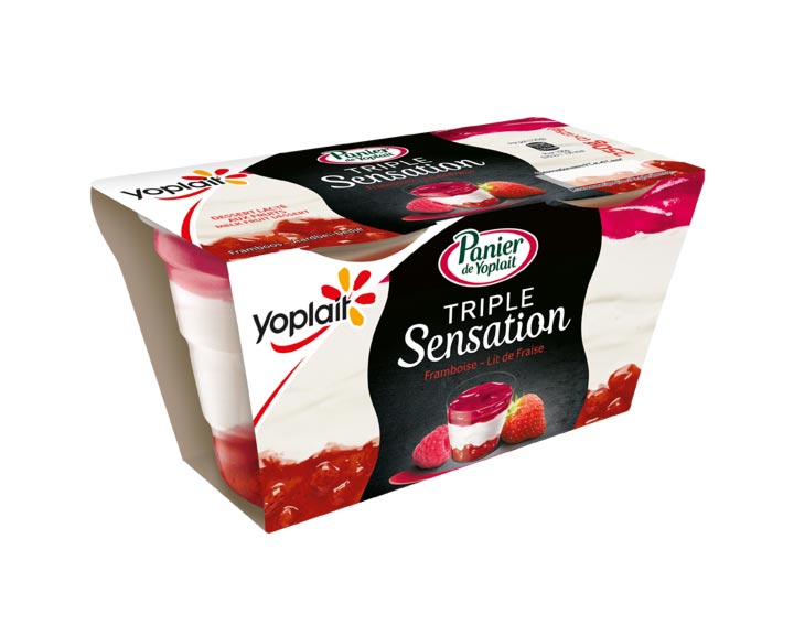Triple Sensation Fraise - lit de framboise