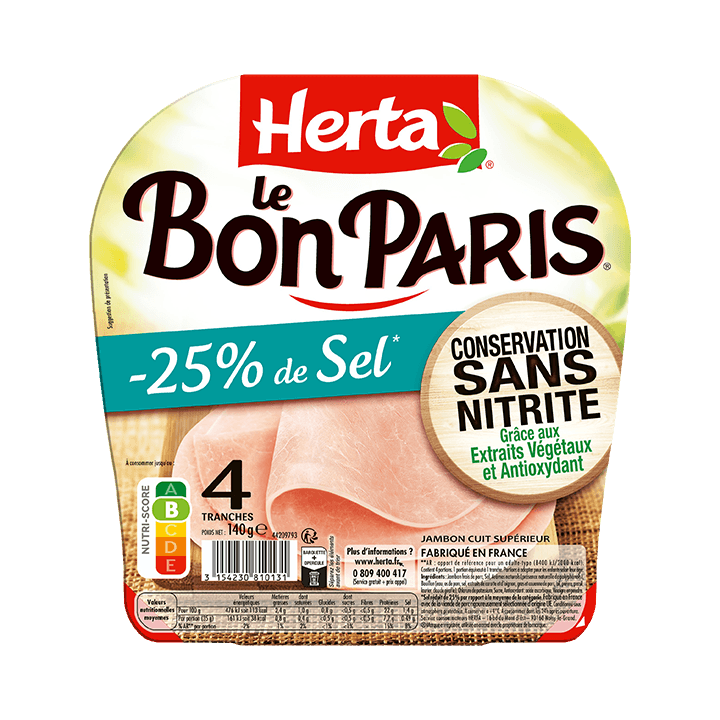 Le Bon Paris Conservation Sans Nitrite -25% de sel