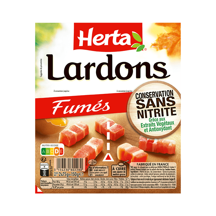 Lardons Fumés Conservation Sans Nitrite