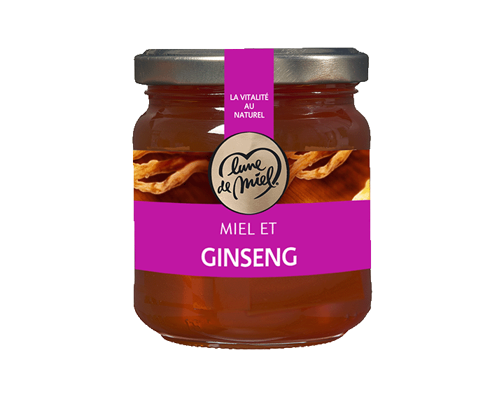 Miel et Ginseng pot verre 250g