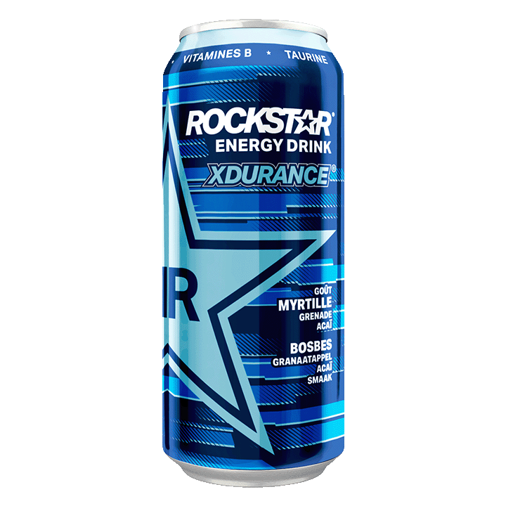 Rockstar Energy Drink goût myrtille grenade açaï 