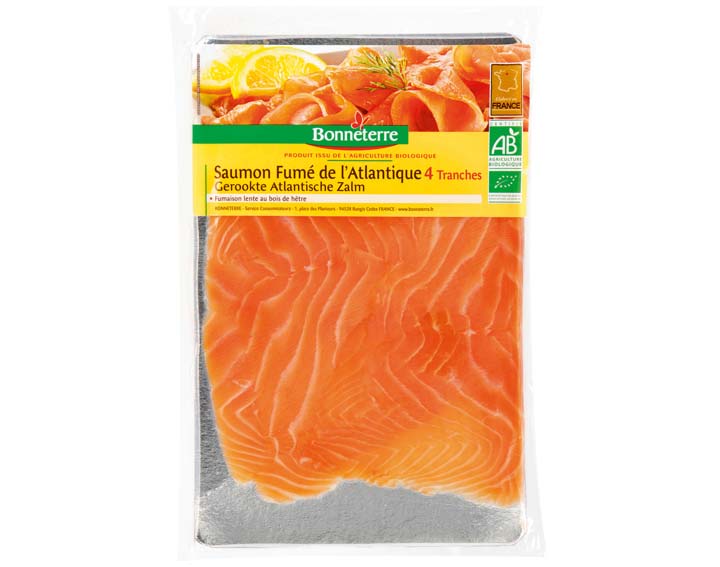 Saumon Fumé de l'Atlantique (4 tranches)
