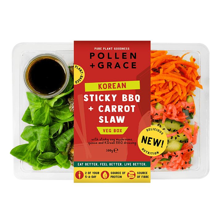 Korean Sticky BBQ + Carrot Slaw Veg Box 300g
