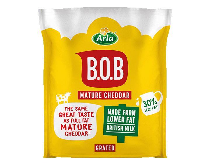 Arla B.O.B Grated Mature Cheddar 180g