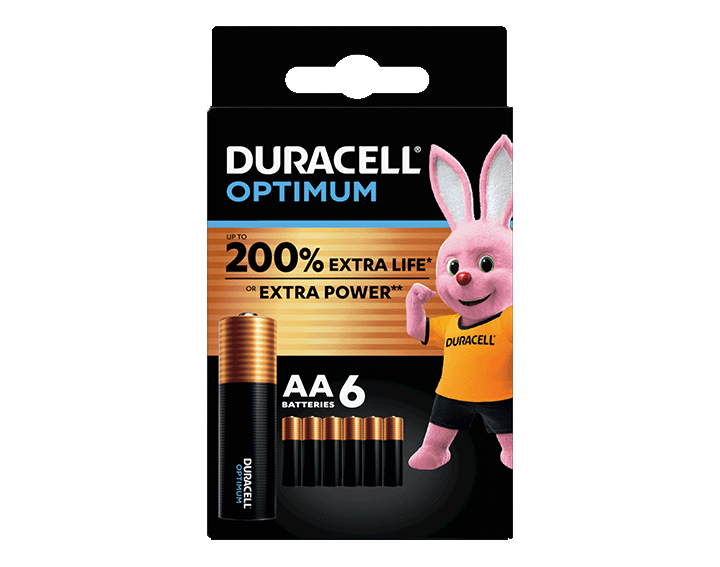Duracell Optimum AA x6