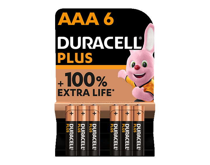 Duracell Plus 100% AAA X6