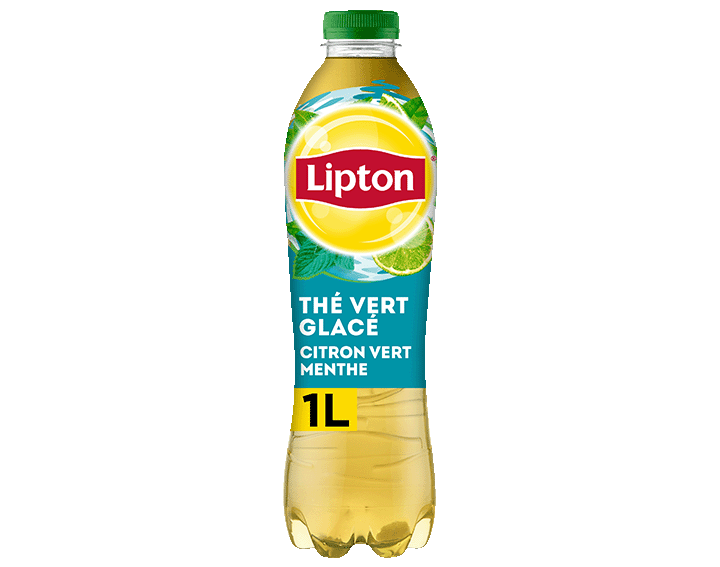Lipton Thé Vert Glacé Saveur Citron Vert Menthe 1L