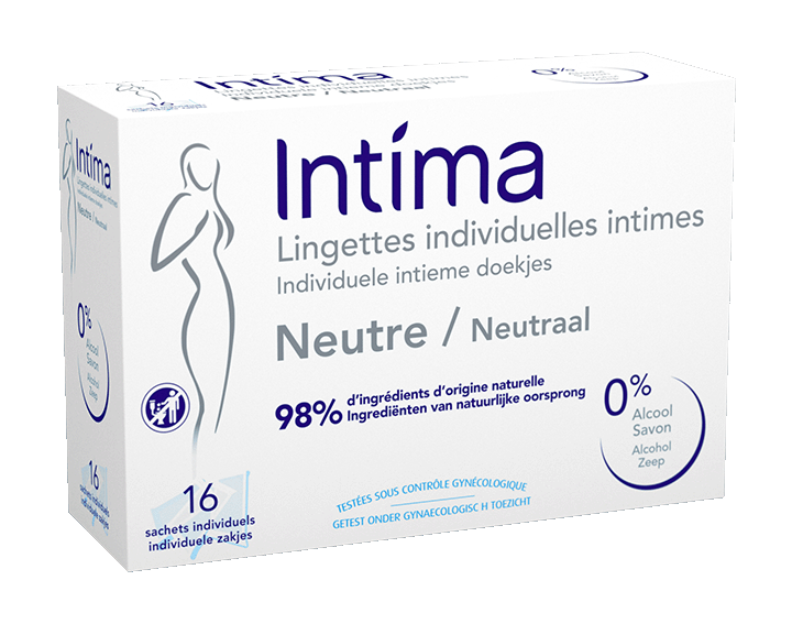 Lingettes Hygiène Intime Neutre x16
