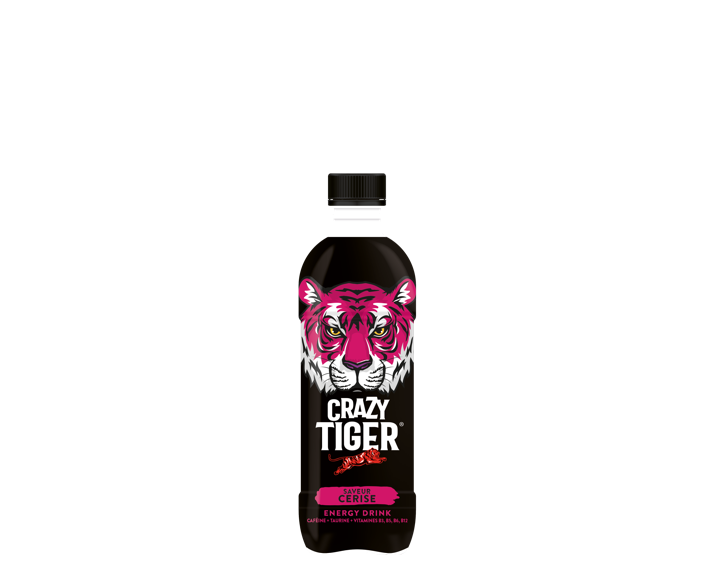 Crazy Tiger saveur Cerise - PET 50cl