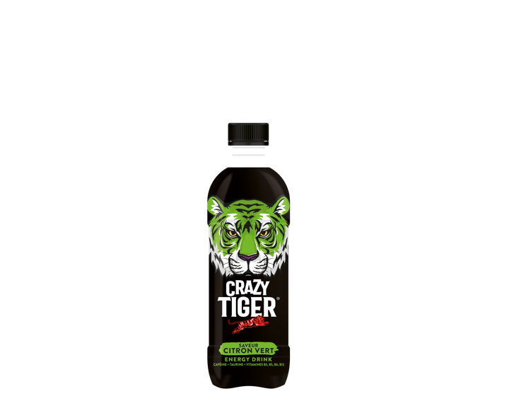 Crazy Tiger saveur Citron vert - PET 50cl