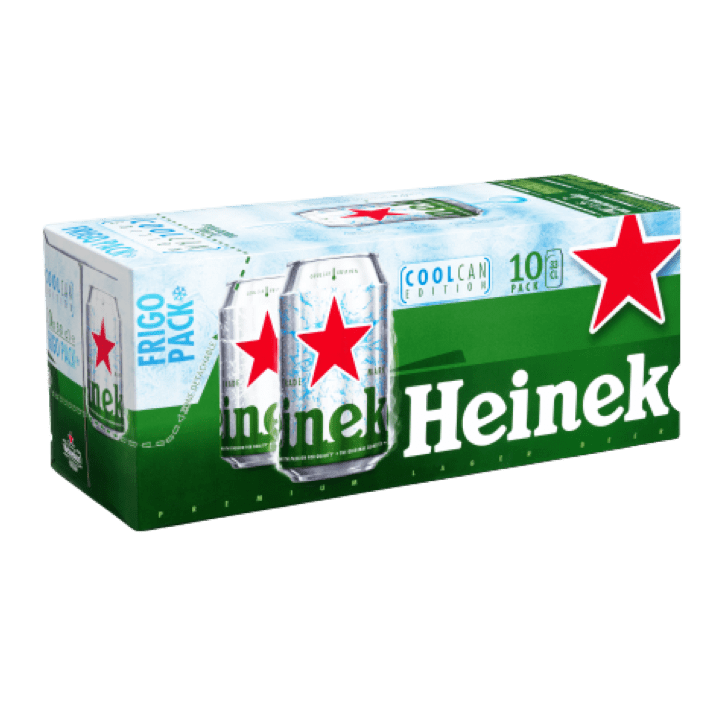 Heineken bière blonde canettes 10x33cl 5°
