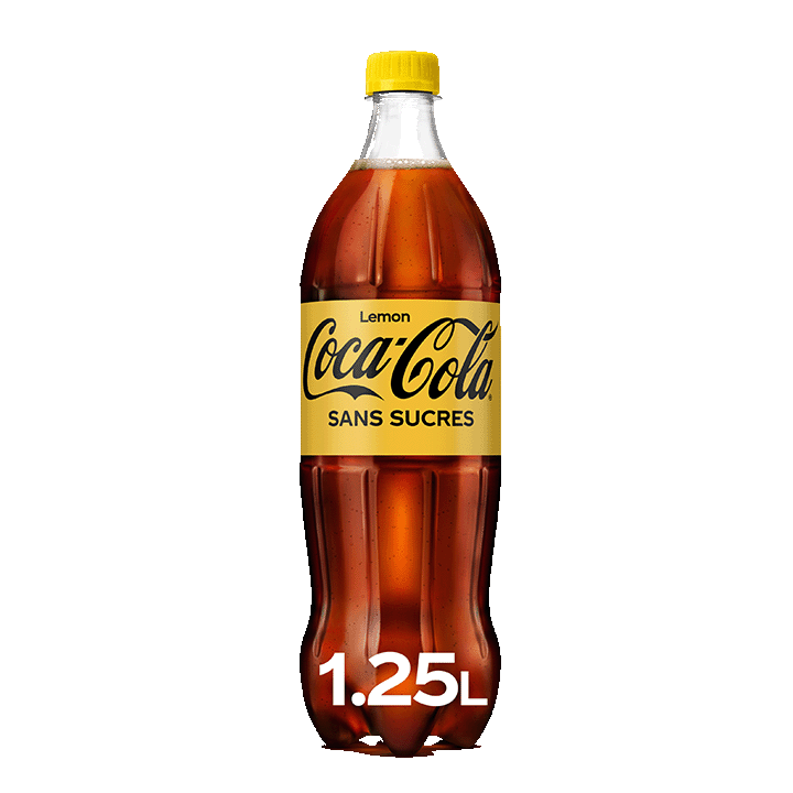 Coca-Cola sans sucres lemon bouteille 1,25L