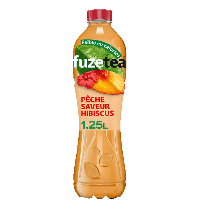 Fuze Tea pêche hibiscus bouteille 1,25L