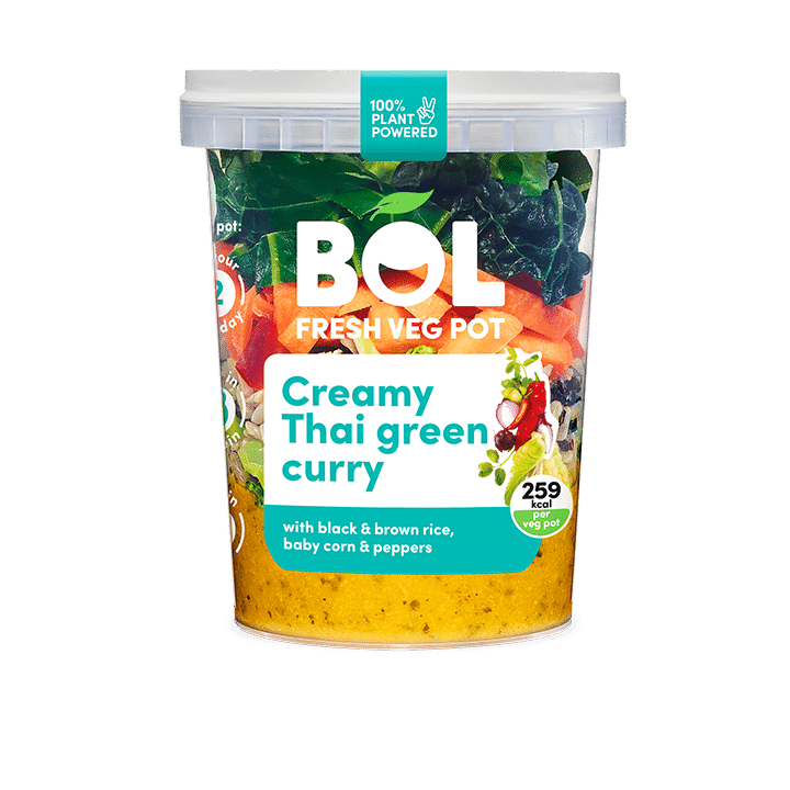 BOL Creamy Thai Green Curry Veg Pot 345g