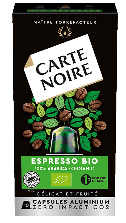 Espresso Bio, 10 capsules en aluminium 