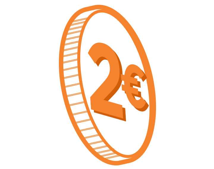 Tous les 4 articles achetés et acceptés = 2€ 
