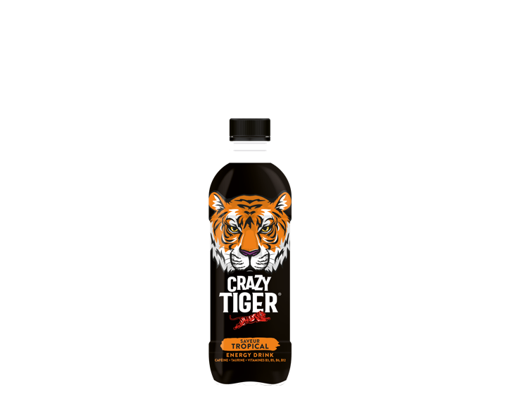 Crazy Tiger saveur Tropical - PET 50cl