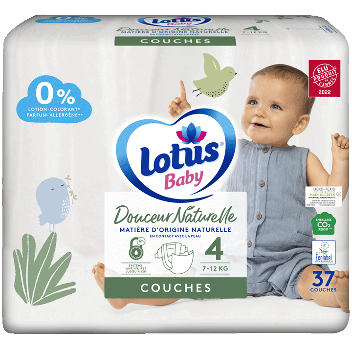 Couches Lotus Baby Douceur Naturelle T4x37