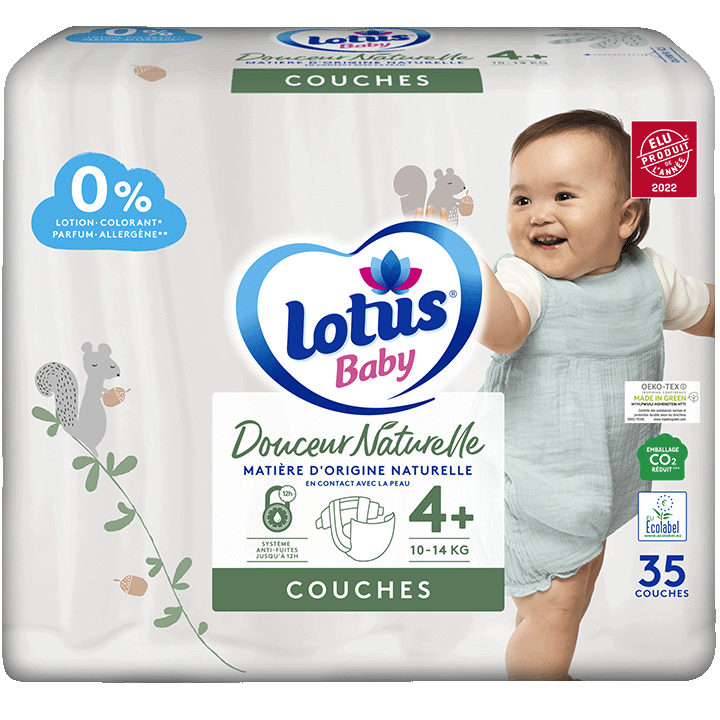 Couches Lotus Baby Douceur Naturelle T4+x35