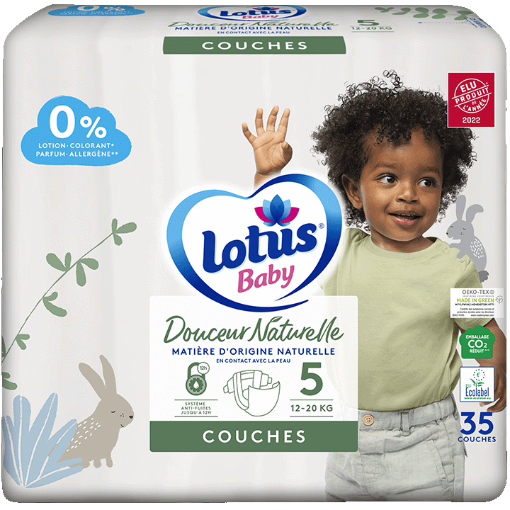 Couches Lotus Baby Douceur Naturelle T5x35