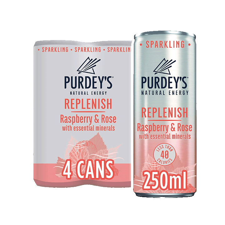 Replenish Raspberry & Rose Drink 4x250ml