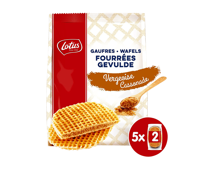 Lotus Gauffres Fourrées Vergeoise 5x2 