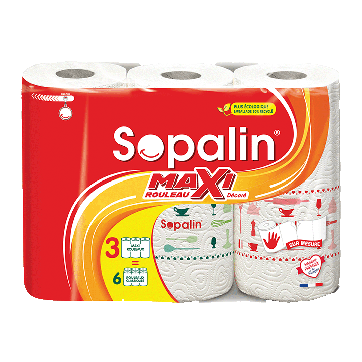 Sopalin® Maxi Rouleaux Décoré x3 = 6
