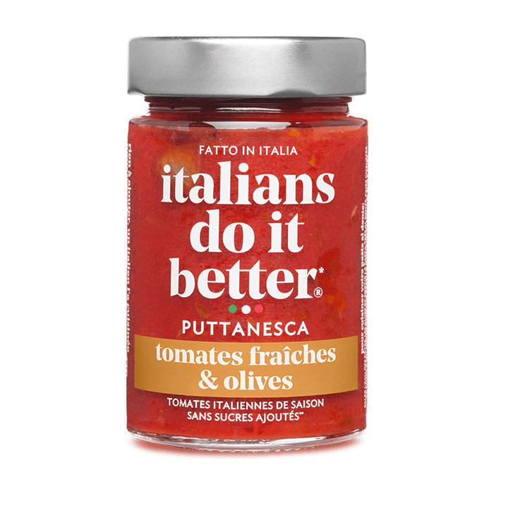 Puttanesca - Tomates fraîches & Olives 190g