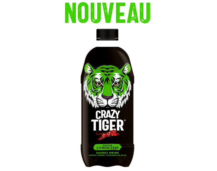 Crazy Tiger saveur Citron vert - PET 1L