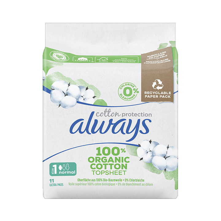 Serviettes Always Cotton Protection