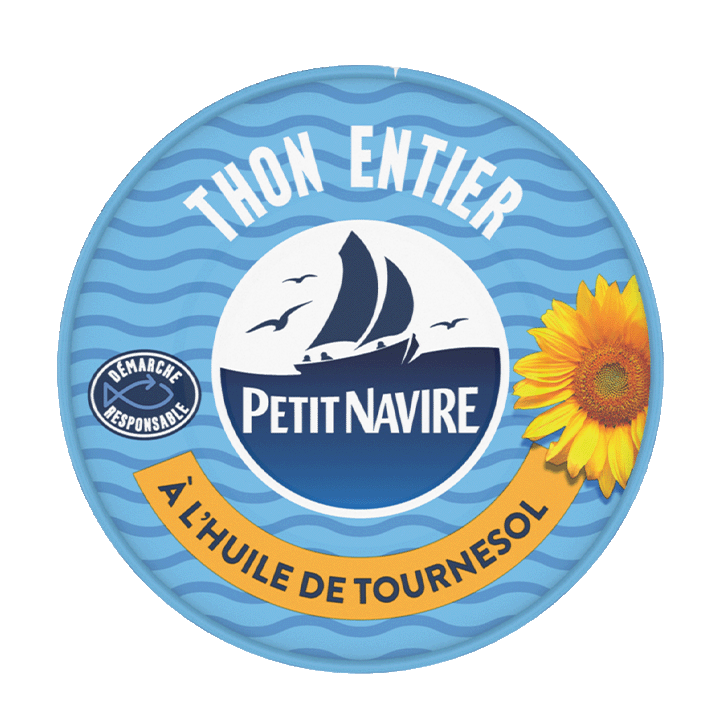 Thon entier à l'huile de tournesol 160g
