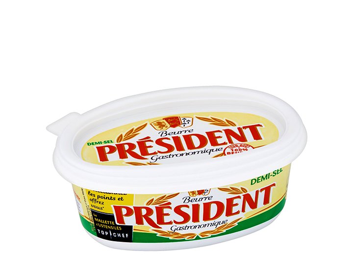 Beurre Gastronomique Demi-sel Président 250g