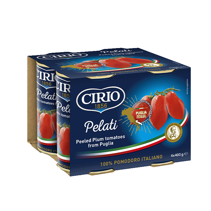 Peeled Plum Tomatoes 4x400g