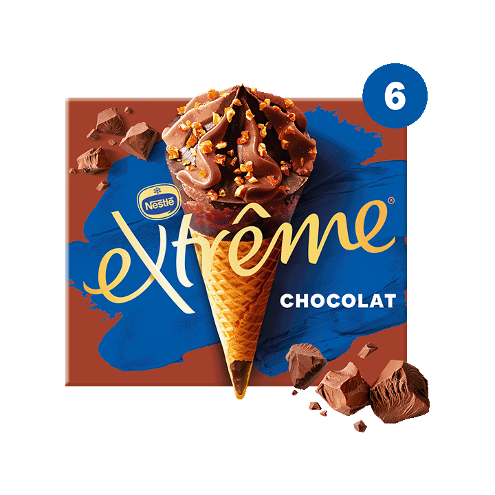 Cône Extrême Chocolat X6