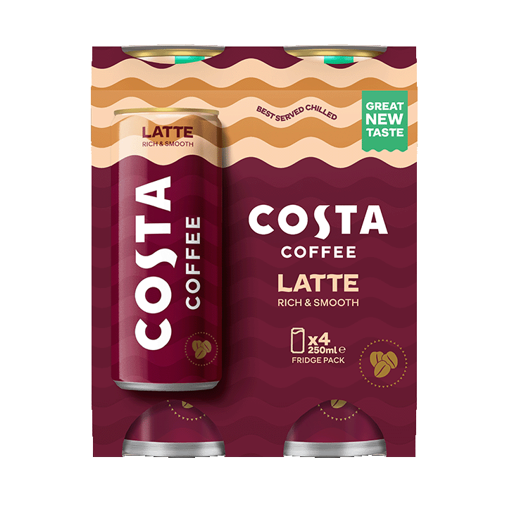 Costa Coffee Latte Multipack 4x250ml