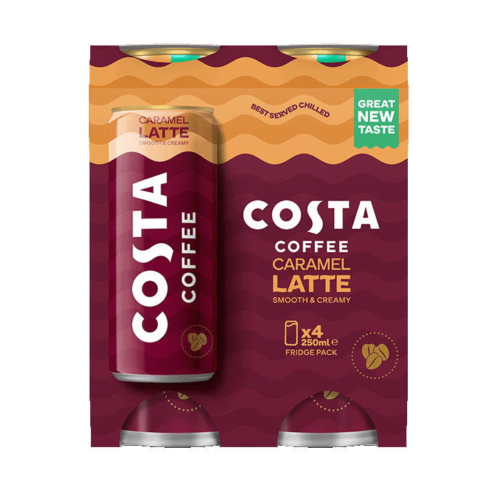 Costa Coffee Caramel Latte Multipack 4x250ml