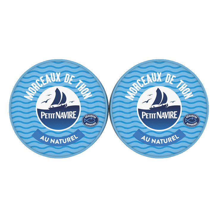 Morceaux de thon au naturel 160g x2