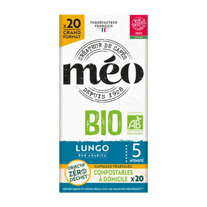 Méo Lungo Bio Capsules Home Compost x20