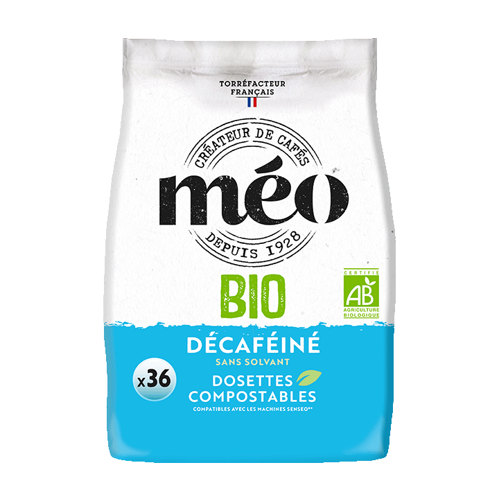 Méo Décaféiné sans solvant Bio Dosettes x36