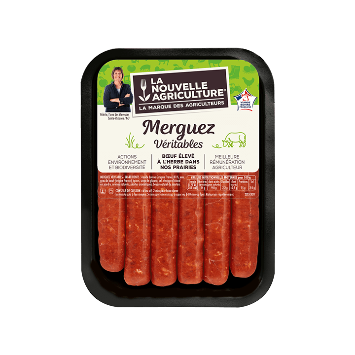 Merguez véritables de bœuf x6 (330g)
