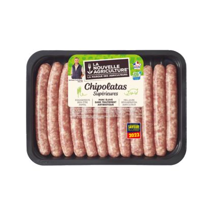 Chipolatas supérieures x12 (660g)