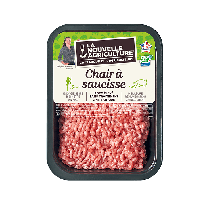 Chair à saucisse nature (500g)